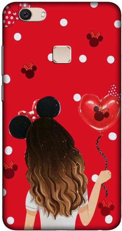 CROKIAN Back Cover for Vivo V7 Plus Girls Design Back Cover  (Multicolor, Hard Case, Pack of: 1)