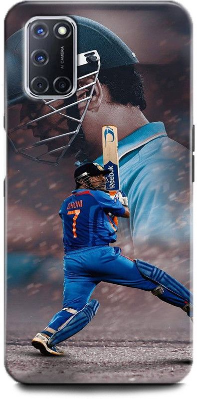 Afterglow Back Cover for Oppo A52 DHONI, MS DHONI, MHAI, MSD, SPORTS, CRICKET, MSD 7  (Multicolor, Shock Proof, Pack of: 1)