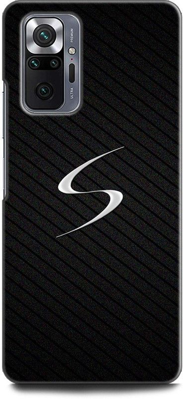 KEYCENT Back Cover for REDMI Note 10 Pro Max S, S LETTER, BLACK, WHITE S LETTER, S ALPHABET, DESIGN  (Multicolor)