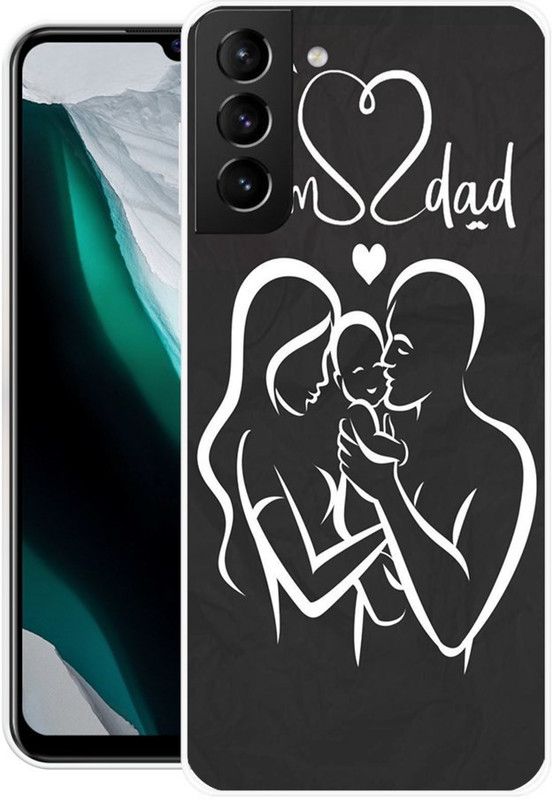 vaidik Back Cover for Samsung Galaxy S21 Plus  (Black, White, Dual Protection, Silicon)