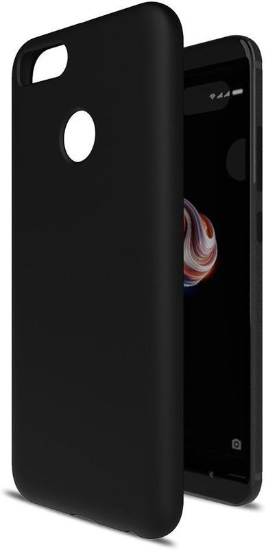 Velfo Back Cover for Mi A1  (Black, Pack of: 1)