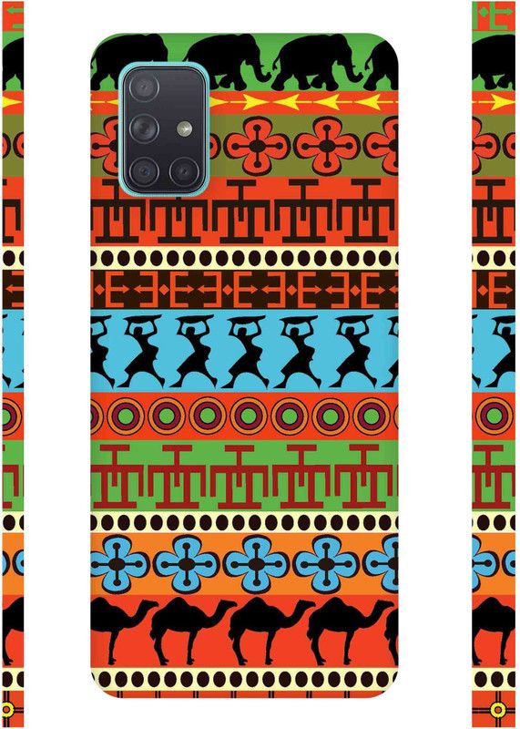 Inkzz Tribal Mobile Skin - Only Back for Samsung A71 Mobile Skin  (Multicolor)