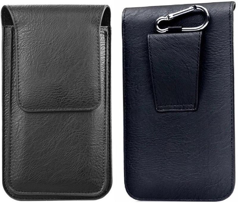 HITFIT Pouch for Oppo K10x / Oppo A17 / Oppo A17k / Oppo A58 / Oppo A77s / Oppo A57s  (Black, Dual Protection, Pack of: 1)