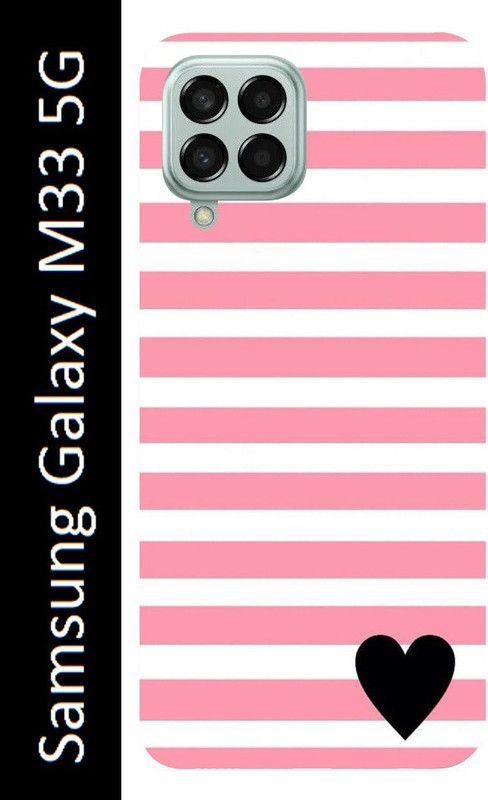 Gabroo Back Cover for Samsung Galaxy M33 5G, Samsung M33 5G, Sam M33 5G  (Pink, White, Grip Case, Silicon, Pack of: 1)