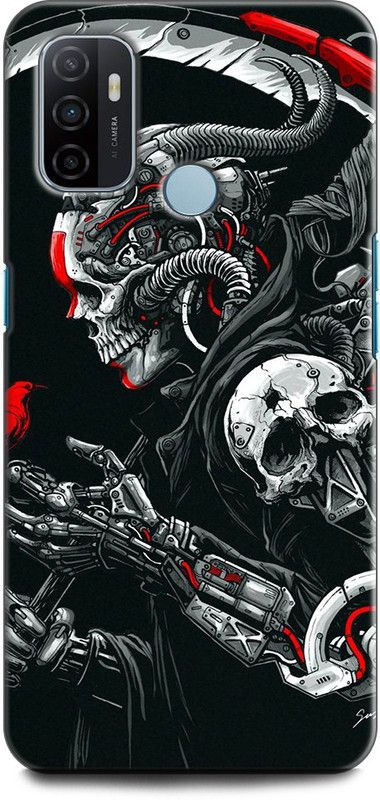 KEYCENT Back Cover for OPPO A33, CPH2137 DEATH MACHINE, SKULL, DRAGON, DARK  (Multicolor, Pack of: 1)