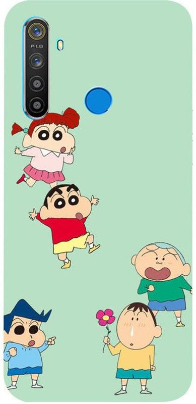 Skyhawk Back Cover for Sky Hawk Hard Back Cover for Realme 5 Hard Shinchan With Friends  (Multicolor, Hard Case, Pack of: 1)