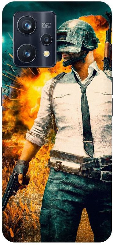 PICHKU Back Cover for REALME 9 PRO PLUS-RMX3392-PUBG,CHICKEN,DINNER,KAR98,M416,AKM,AWM,BOYS,GIRLS,FREE,FIRE  (Yellow, Hard Case, Pack of: 1)