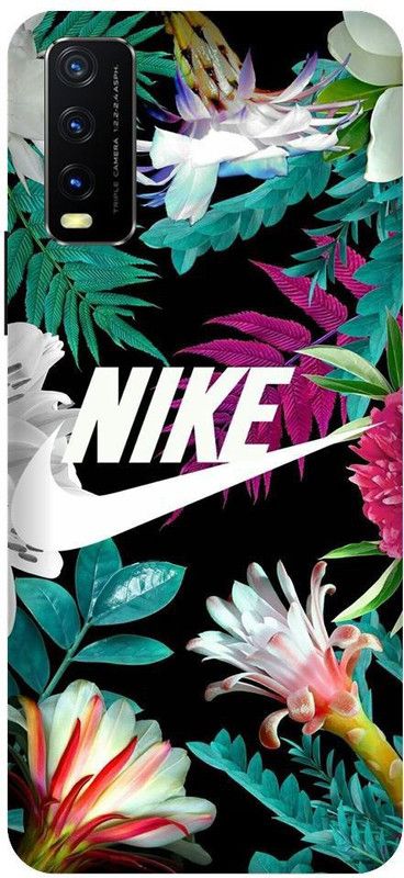 URCHIN Back Cover for Vivo Y20 Nike, Nike logo, Tropical, Floral, Design, Cool  (Multicolor, Shock Proof, Pack of: 1)