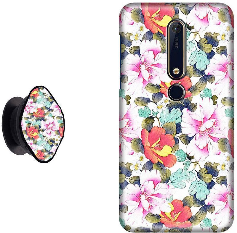 SPBR Back Cover for Nokia 6.1  (Multicolor, Cases with Holder)