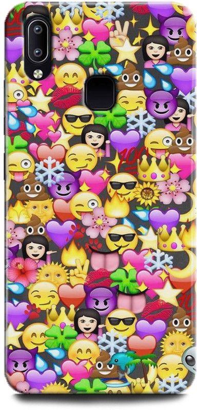 INTELLIZE Back Cover for Vivo y91/ 1816 emojsmile,Printed  (Multicolor, Shock Proof, Pack of: 1)