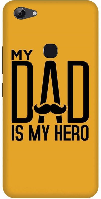 FRONK Back Cover for vivo Y83, vivo 1802 MOM, DAD, MOTHER, FATHER, LOVE  (Yellow, Hard Case, Pack of: 1)