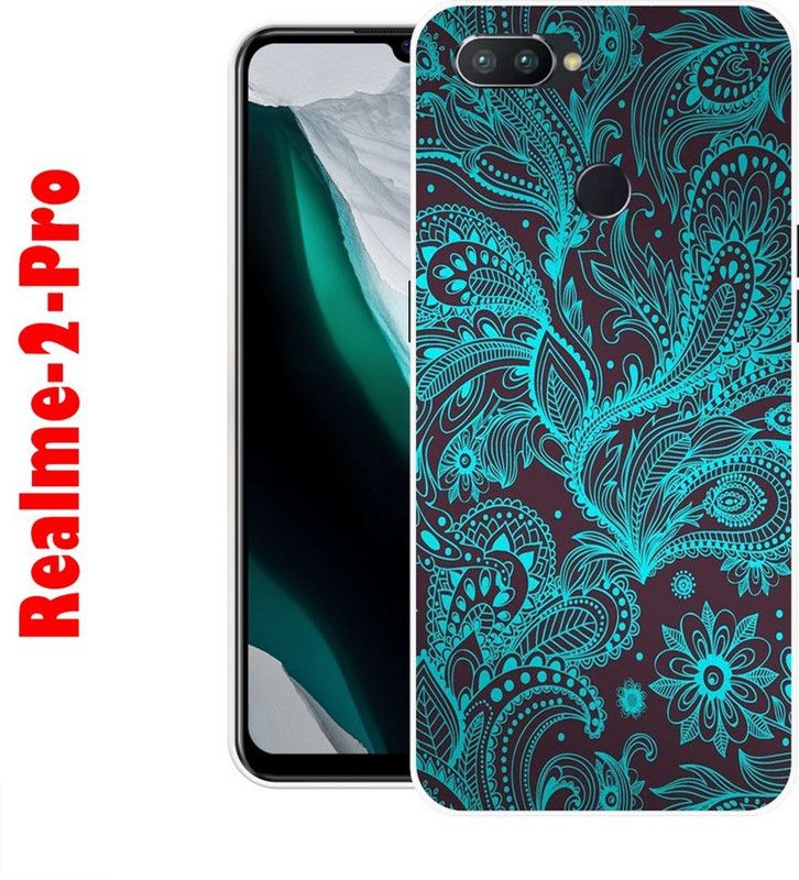CellWorld Back Cover for Realme 2 Pro  (Blue, Brown, Silicon)