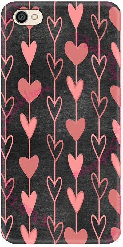 Smutty Back Cover for Mi Redmi Go - Hearts Print  (Multicolor, Hard Case, Pack of: 1)