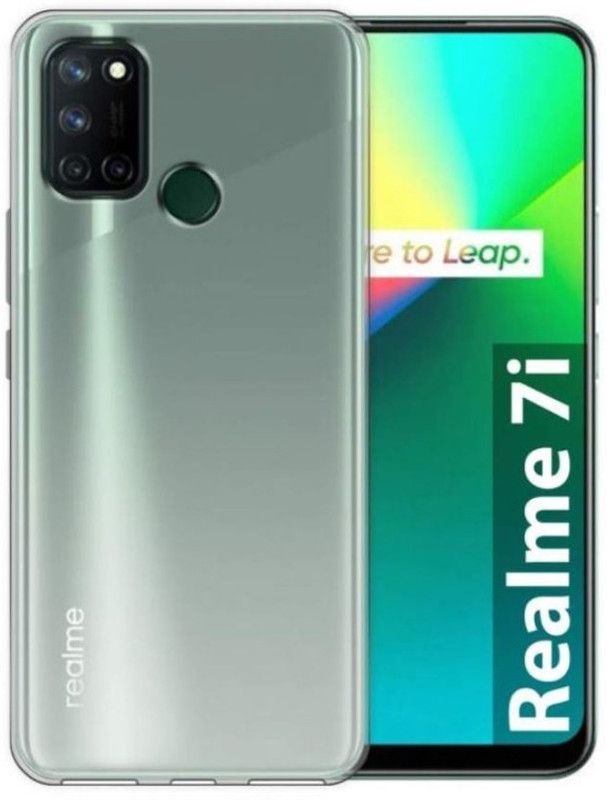 CHATURVEDH Back Cover for Realme 7i  (Transparent, Silicon, Pack of: 1)