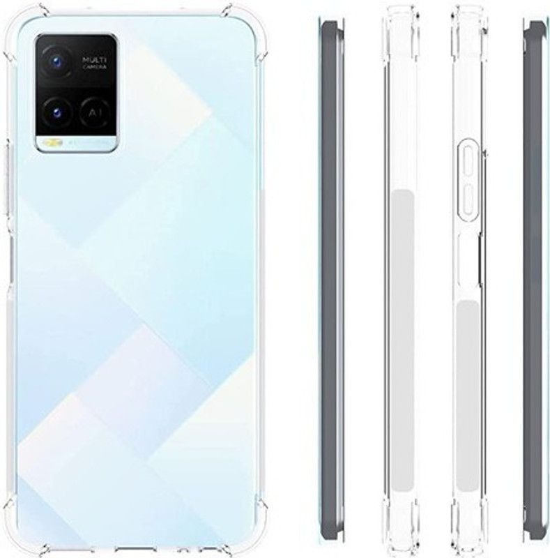 SmartLike Back Cover for vivo Y33s  (Transparent, Flexible, Silicon, Pack of: 1)