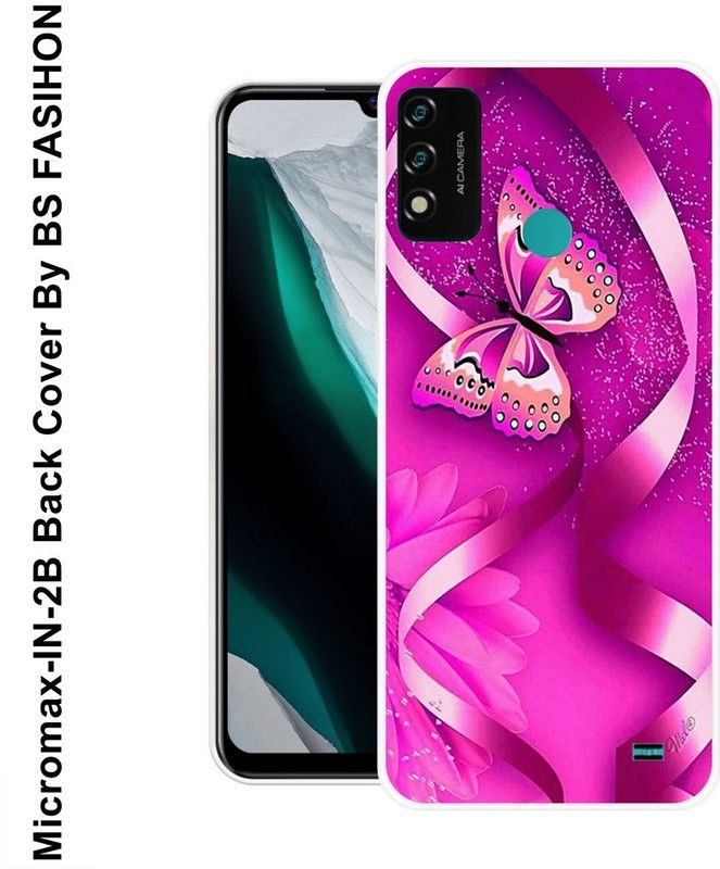 BSRAJ Back Cover for Micromax IN 2B  (Purple, Grip Case, Silicon)