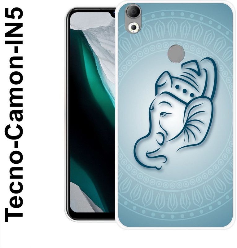 KLC Back Cover for Tecno Camon IN5  (Blue, Silicon)