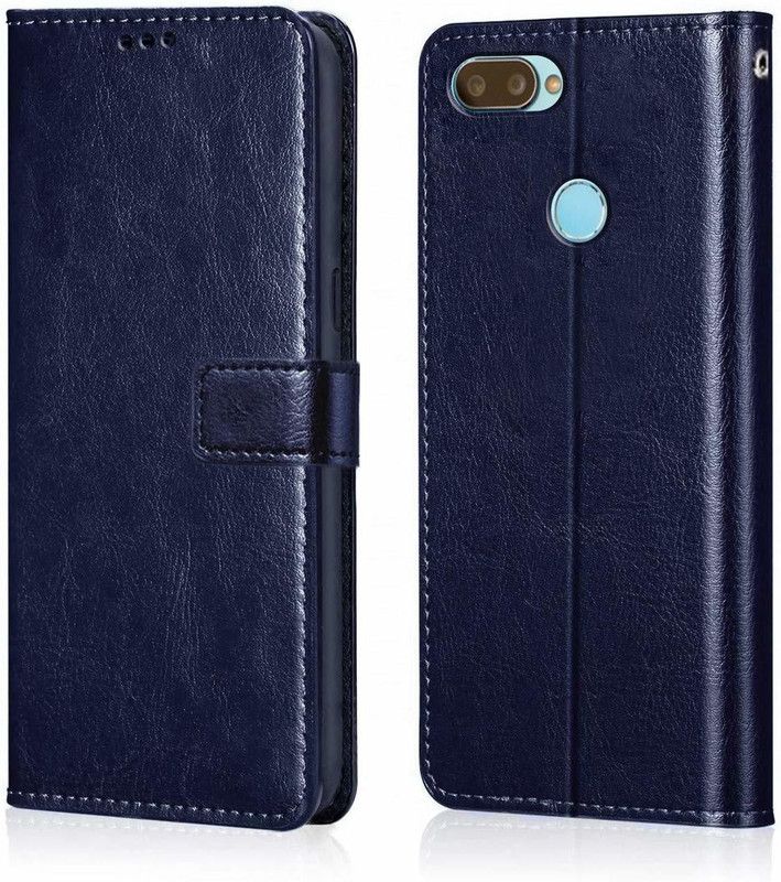 Urban Tech Flip Cover for Oppo A5Flip Case | Magnetic Closure | Shock Proof Wallet Flip Cover  (Blue, Magnetic Case, Pack of: 1)