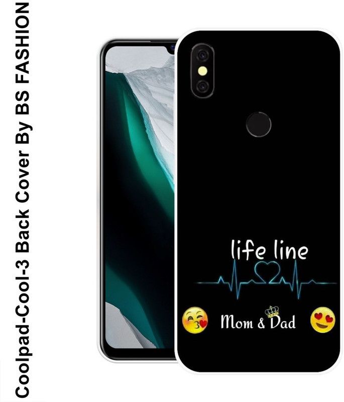 BSRAJ Back Cover for Coolpad Cool 3  (Black, Silicon)