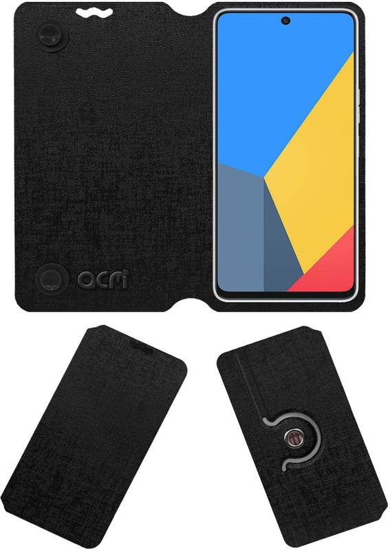 ACM Flip Cover for Tecno Camon 19 Pro Mondrian 2022  (Black, Cases with Holder, Pack of: 1)