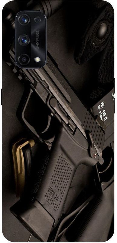 Bluvver Back Cover for Realme X7 Pro, RMX2121, Printed Pistol Gun Back Cover  (Multicolor, Hard Case, Pack of: 1)