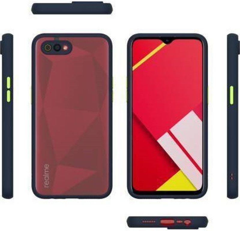 OffersOnly Back Cover for Oppo A12 Camera Bump Protection  (Blue, Matte Finish, Silicon, Pack of: 1)