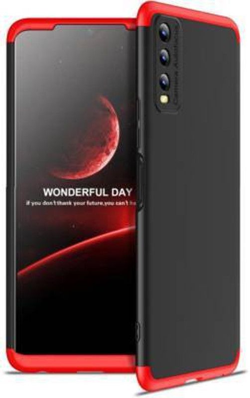 FLEETIA Back Cover for Vivo Y20T, Vivo Y20, Vivo Y20A, Vivo Y20i, Vivo Y20G, Vivo Y12s  (Red, Pack of: 1)