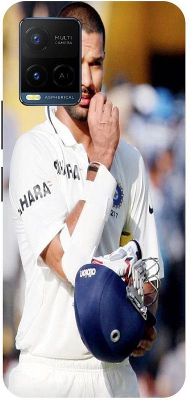 THE NARAYANA COLLECTIONS Back Cover for VIVO Y21A-2149-SHIKHAR,DHAWAN,GABBAR,SPORTS  (Multicolor, Hard Case, Pack of: 1)