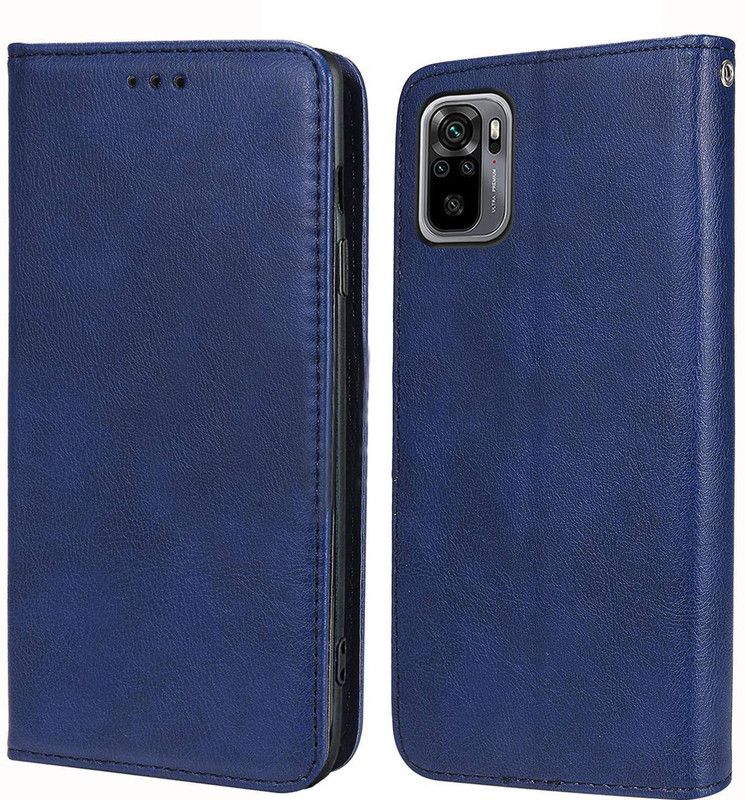 Unistuff Flip Cover for Mi Redmi Note 10, Redmi Note 10, Mi Redmi Note 10S, Redmi Note 10S, Redmi Note 11SE  (Blue, Dual Protection, Pack of: 1)