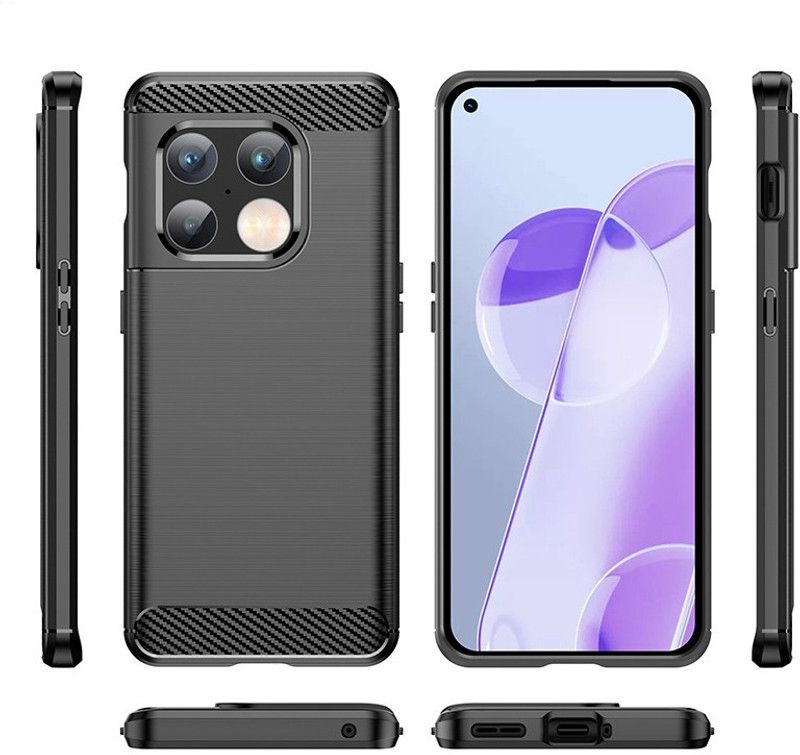 ASMANTIC Back Cover for Oneplus 10 Pro  (Black)
