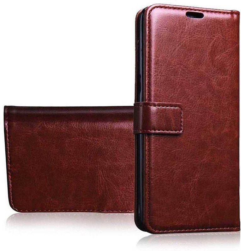 RRTBZ Flip Cover for Samsung Galaxy A50  (Brown, Magnetic Case, Pack of: 1)