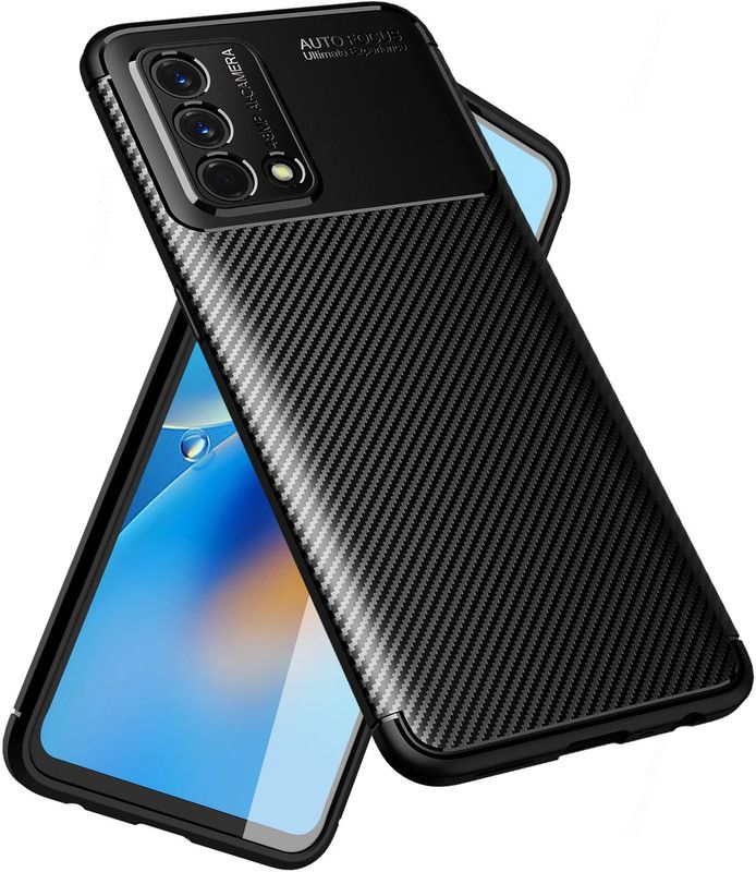 Golden Sand Back Cover for OPPO F19, Oppo F19s  (Black, Shock Proof, Pack of: 1)