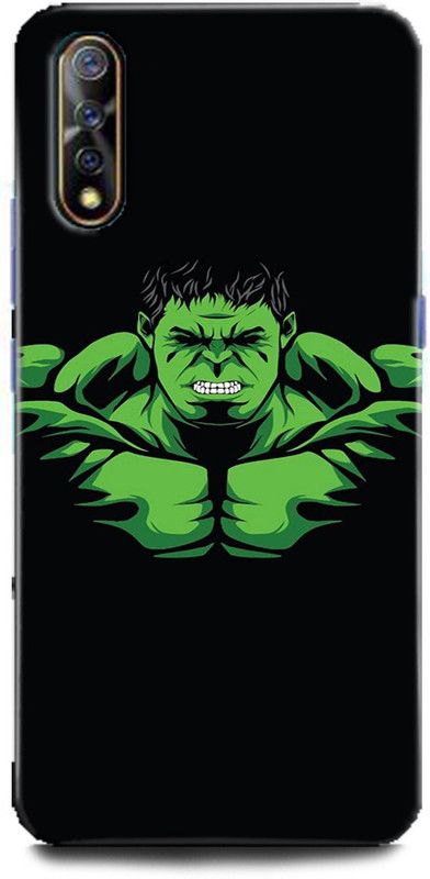 Afterglow Back Cover for Vivo Z1x  (Black, Green, Shock Proof)