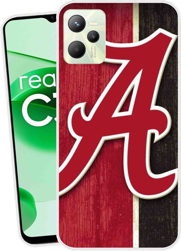 Mkprint Back Cover for RealmeC35  (Red, Brown, Silicon)