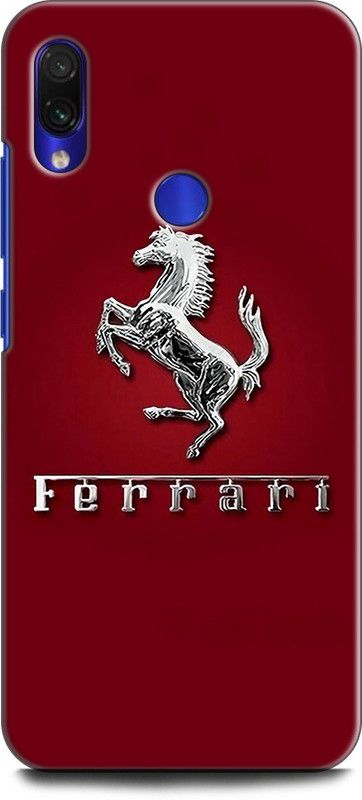 Wall Art Back Cover for Redmi Note 7 FERRARI, FERRARI LOGO, EMBLEM,CAR, AUTO, WOOD, WOODEN TEXTURE  (Multicolor, Dual Protection, Pack of: 1)