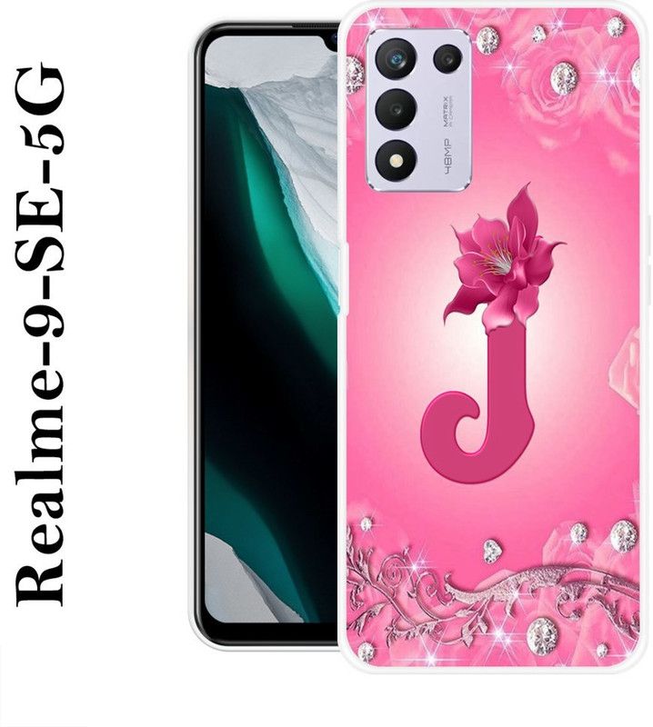 INDIALAND Back Cover for Realme 9 SE 5G  (Pink, Grip Case, Silicon)