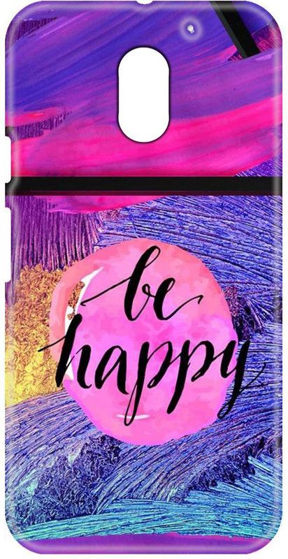 Smutty Back Cover for Motorola Moto E3 Power, XT1706 - Be Happy Print  (Multicolor, Hard Case, Pack of: 1)