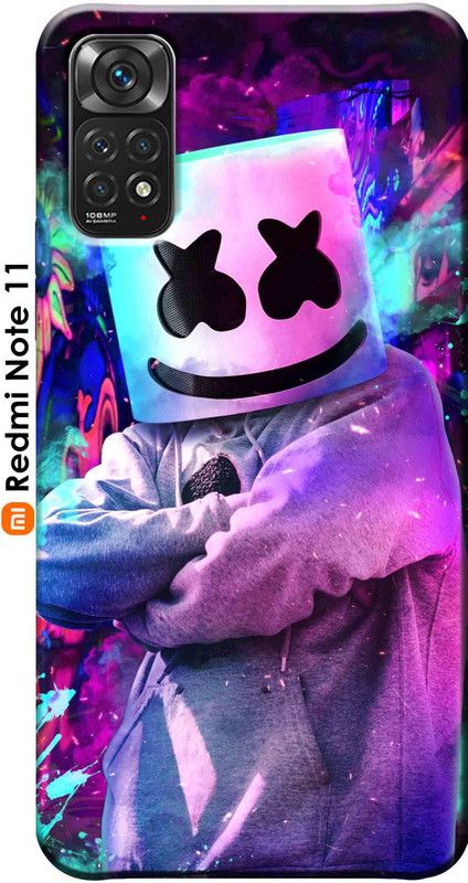 Burdak Back Cover for Redmi Note 11 2631  (Multicolor, 3D Case, Silicon, Pack of: 1)