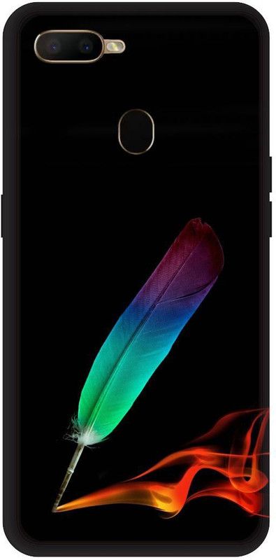 SSMORYA Back Cover for OPPO A5s, Feather Multicolour Printed  (Multicolor, Shock Proof, Pack of: 1)