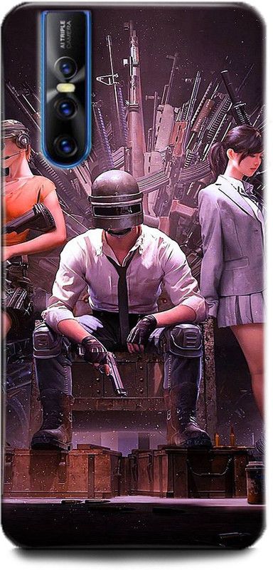 Afterglow Back Cover for Vivo V15 Pro PUBG, KAR98, PUBG LOVER, PUBG GAME, PUBG LOVE, CHICKEN DINNER  (Multicolor, Shock Proof)