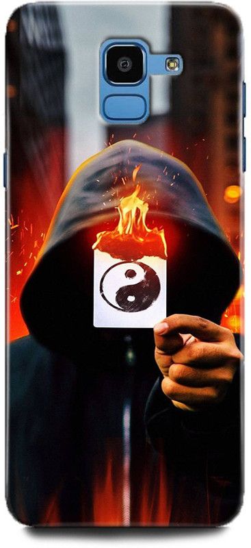 Afterglow Back Cover for SAMSUNG Galaxy J6 ANDROID, CARD, FIRE, IOS, JOKER, JUNK, MASK,NEW, PLAYINGCARD  (Multicolor, Shock Proof, Pack of: 1)