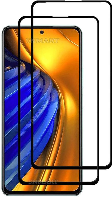 SNMART Edge To Edge Tempered Glass for POCO F4 5G back glass  (Pack of 2)