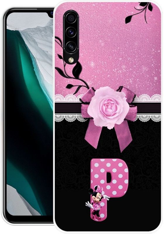 BLUEZAP Back Cover for Samsung Galaxy A70  (Black, Pink, Grip Case, Silicon, Pack of: 1)