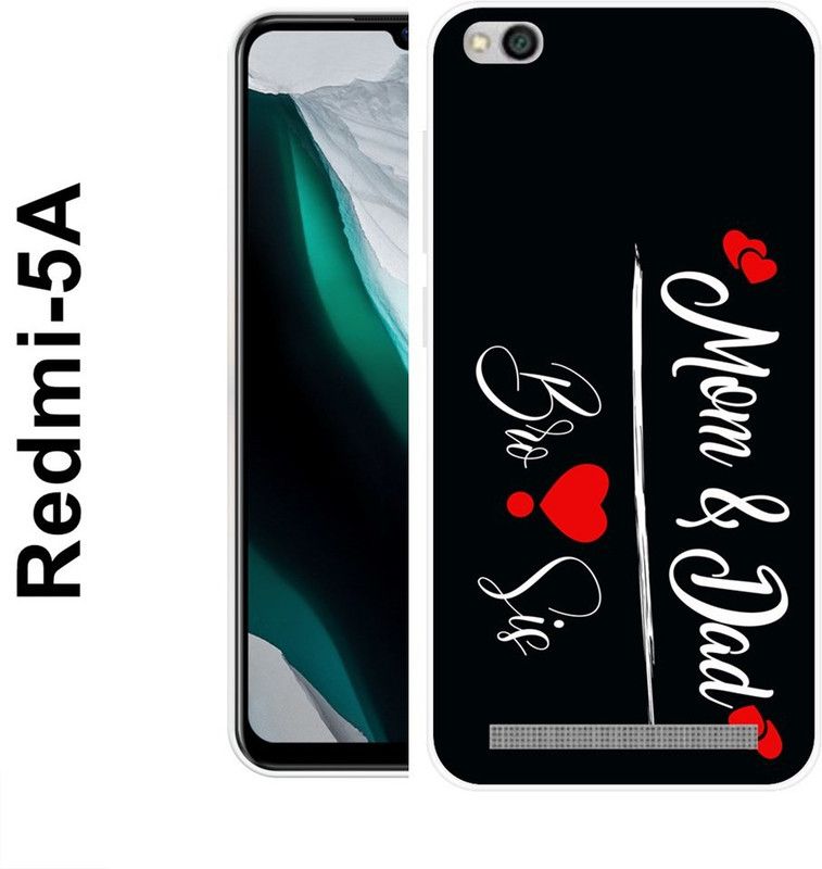 REDFLY Back Cover for Redmi 5A  (White, Black, Grip Case, Silicon)