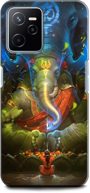 KEYCENT Back Cover for Realme Narzo 50A Prime, RMX3516 GANESH JI, GANPATI, LORD GANESHA, GOD  (Multicolor, Shock Proof, Pack of: 1)