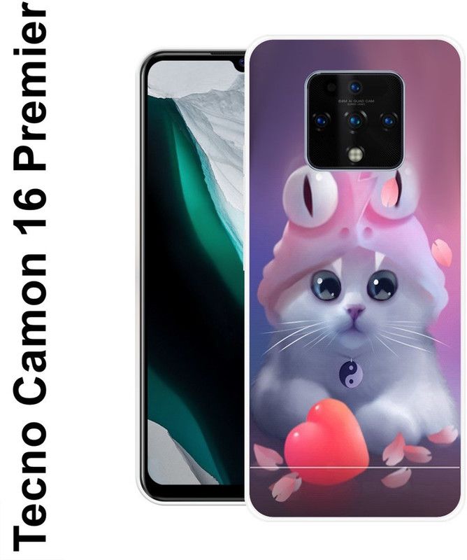 REALKING Back Cover for Tecno Camon 16 Premier  (Multicolor, Silicon)