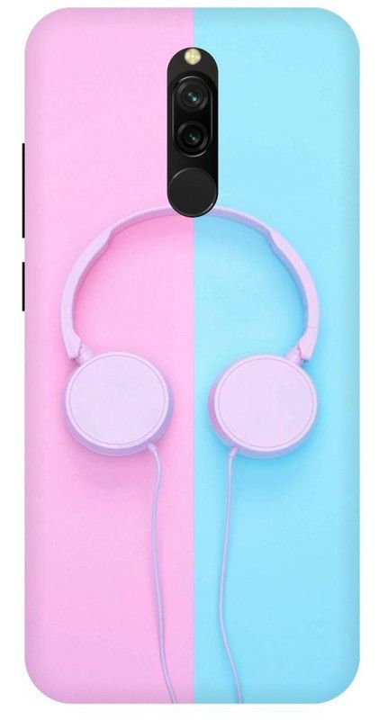THESTONEWELL Back Cover for Redmi 8 music earphone cute beautiful wallpapers fashionable  (Multicolor, Shock Proof, Pack of: 1)