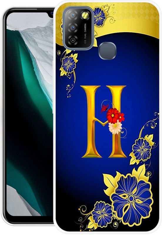 FITESTAR Back Cover for Infinix Smart 5A  (Blue, Gold, Grip Case, Silicon, Pack of: 1)