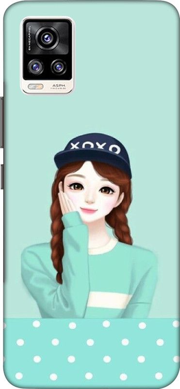 BIMBLE Back Cover for Vivo V20  (Blue, Hard Case, Pack of: 1)