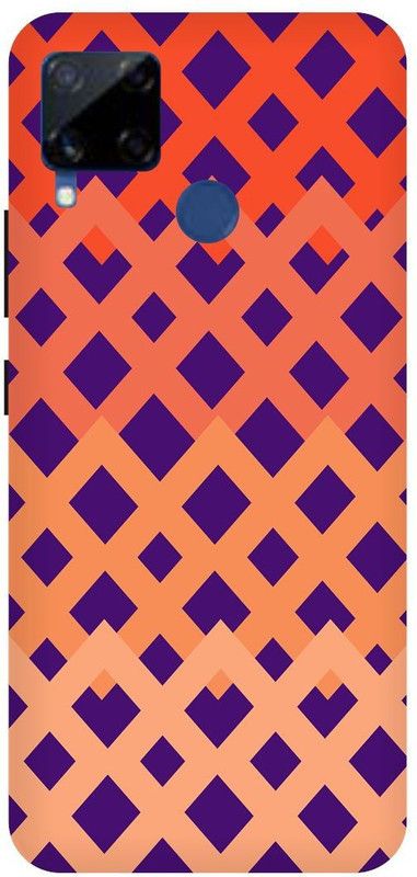 Vaultcase Back Cover for Realme C15  (Orange, Dual Protection, Silicon, Pack of: 1)